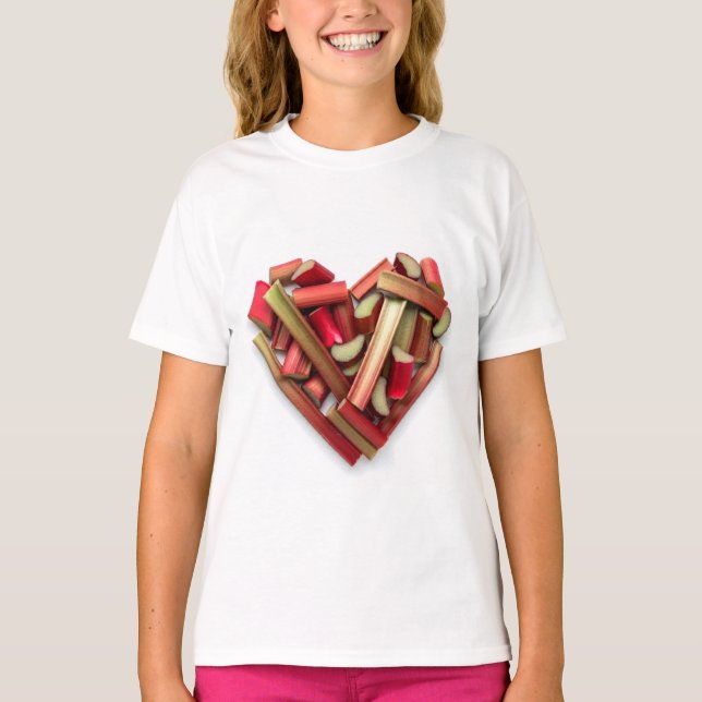 T-shirt Rhubarb Heart (Devant)
