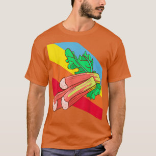 T-shirt Rhubarb Vegetables Food Vegetarian Vegetarian