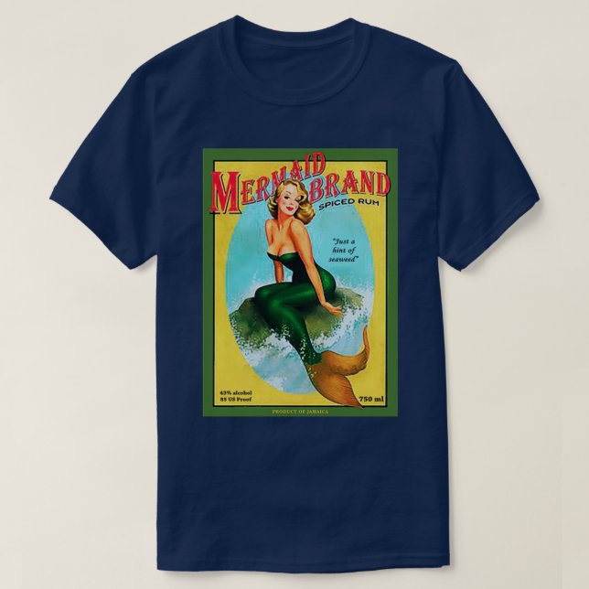 T-shirt Rhum épicé de sirène (Design devant)