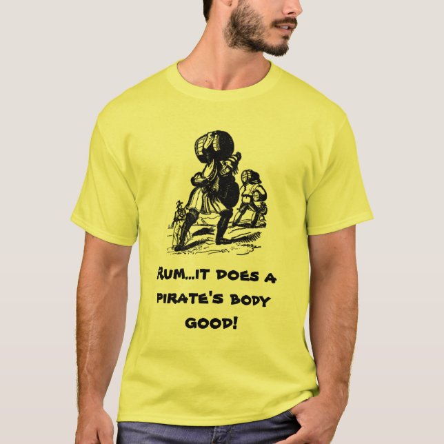 T-shirt Rhum pour des pirates (Devant)