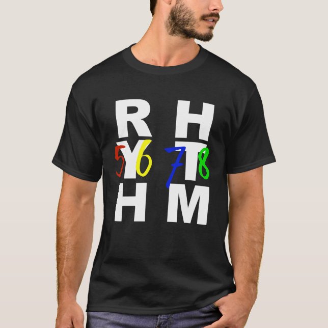 T-shirt Rhythme et danse Musique Enseignant Chorale Conduc (Devant)