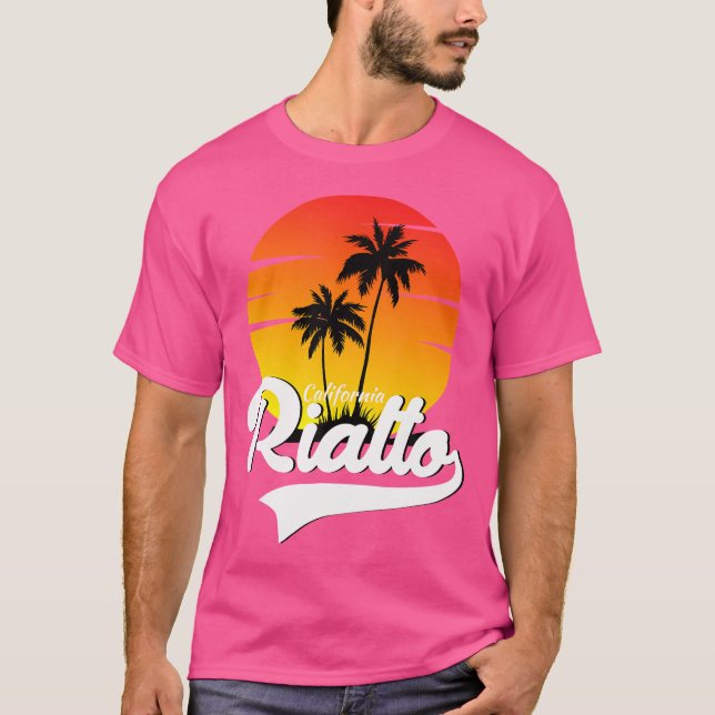 T-shirt Rialto California Adventure Randonnée Plage Nature (Devant)