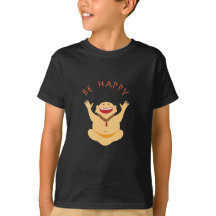 T-shirt riant heureux de Bouddha