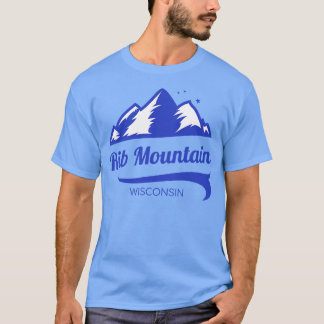 T-shirt Rib Mountain ski Wisconsin 1
