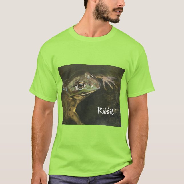 T-shirt Ribbit !  Grande grenouille ! (Devant)