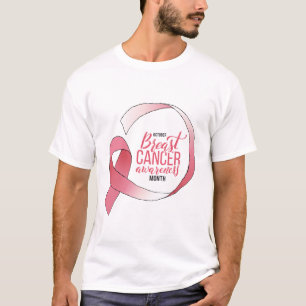 T-shirt Ribbon de dessin du cancer du sein rose Mois BCA