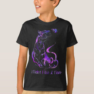 T-shirt Ribbon de guerrier de sensibilisation Je lutte com