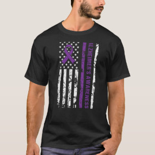 T-shirt Ribbon de sensibilisation à la maladie d'Alzheimer