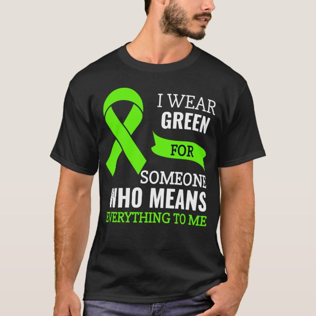 T-shirt Ribbon de sensibilisation au lymphome non hodgkins (Devant)
