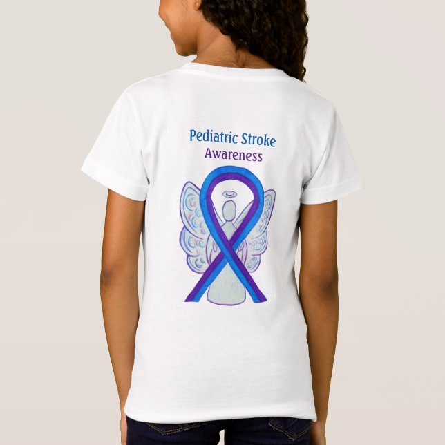 T-Shirt Ribbon de sensibilisation aux accidents vasculaire (Dos)
