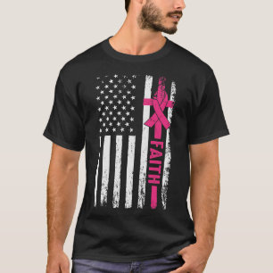 T-shirt Ribbon Faith Breast Cancer Awareness 