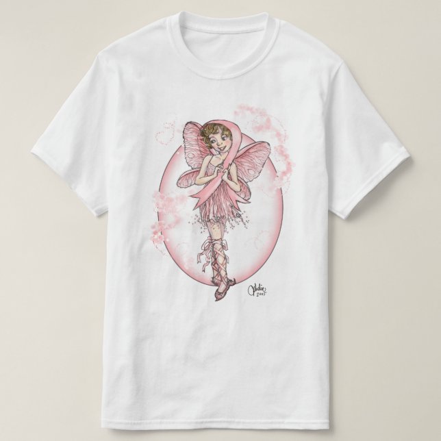 T-shirt Ribbon rose (Design devant)