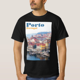 T-shirt Ribeira et Douro. Porto, Portugal.