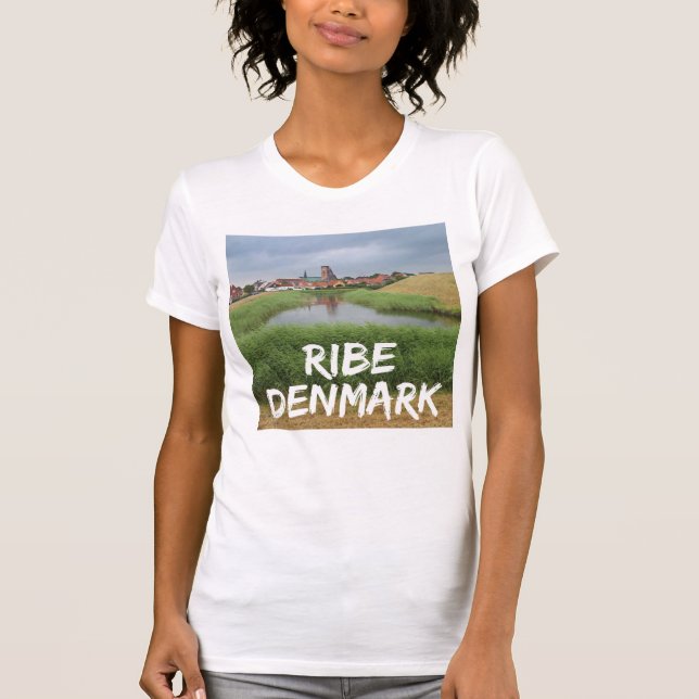 T-shirt Riberhus et Ribe, Jutland, Danemark (Devant)