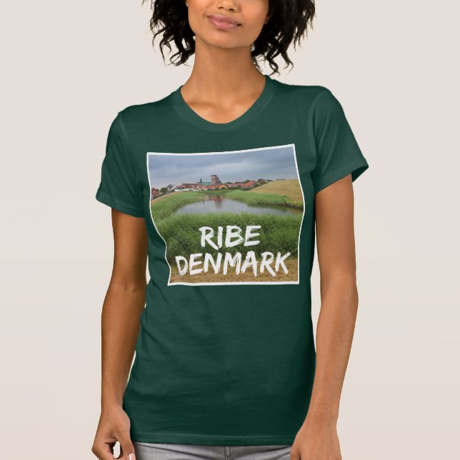 T-shirt Riberhus et Ribe, Jutland, Danemark (Devant)