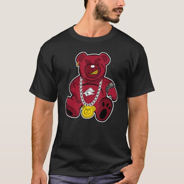 T-shirt Rich Bear Retro Cardinal Red 3s Matching (Devant)
