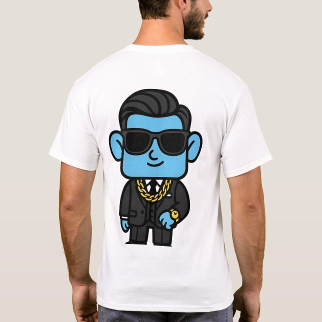 T-shirt Rich Smilo - Conception de personnage Luxu (Dos)