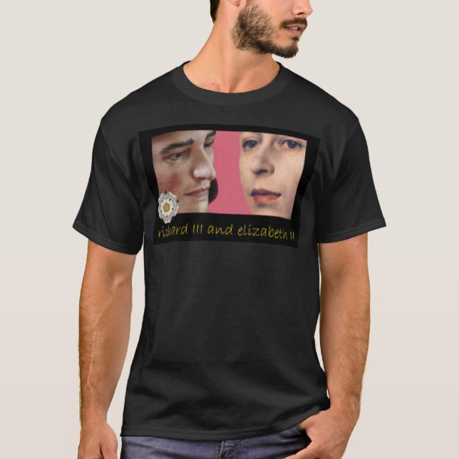 T-shirt Richard III et jeune Elizabeth II (Devant)