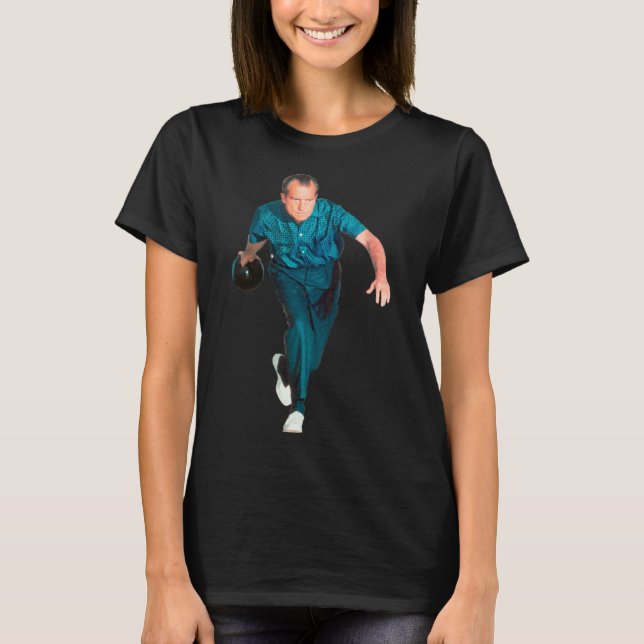 T-shirt Richard Nixon Bowling  (Devant)