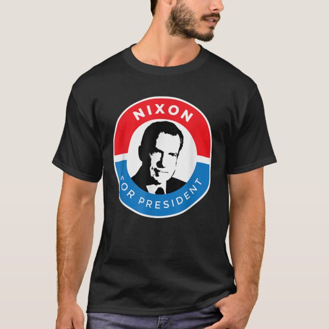 T-shirt Richard Nixon Shirt Campagne présidentielle Républ (Devant)
