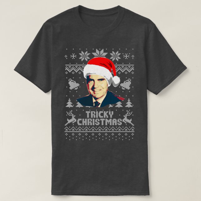 T-shirt Richard Nixon Tricky Christmas (Design devant)