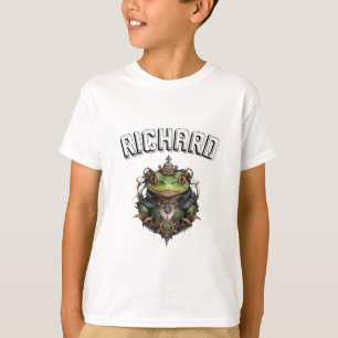 T-shirt Richard Nom Avec Grenouille Steampunk,