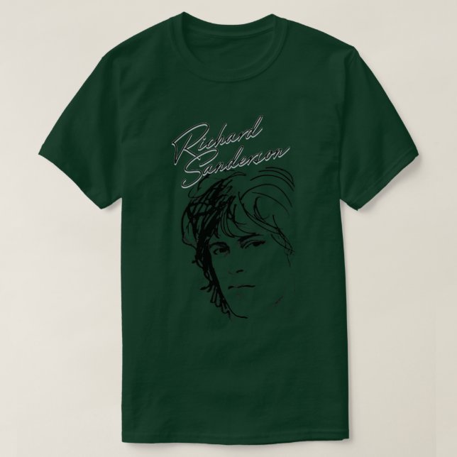 T-shirt Richard Sanderson 80s Soft Rock Design (Design devant)