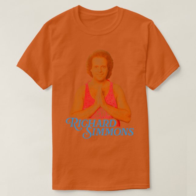T-shirt Richard Simmons Retro Fitness Design Icon (Design devant)
