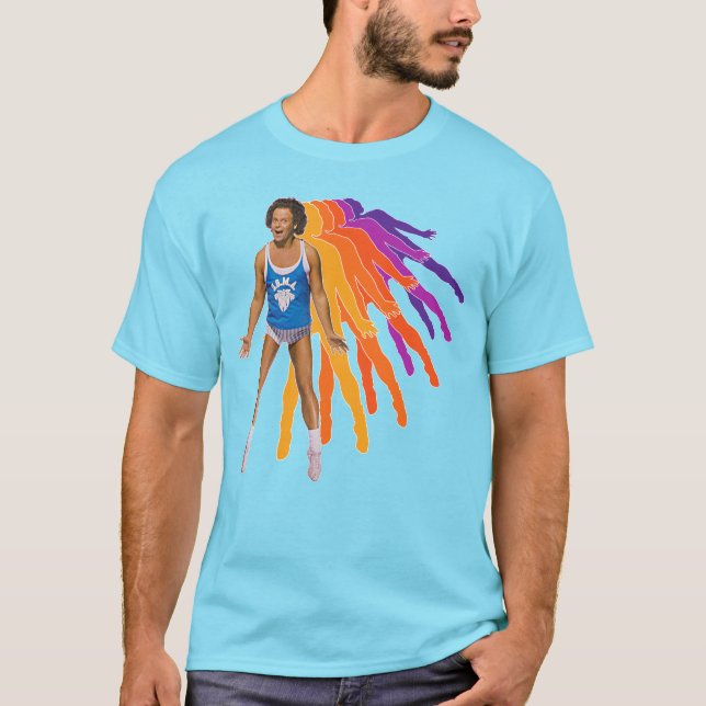 T-shirt Richard Simmons Retro Sweatin' Rainbow (Devant)