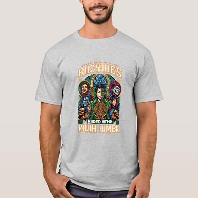 T-shirt Riches chevauchées d'Humour (Devant)