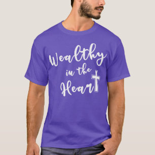 T-shirt Riches dans le coeur Chrétienté Croix chrétienne