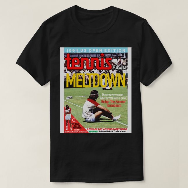 T-shirt Richie The Baumer Tenenbaums Meltdown Magazine Cov (Design devant)