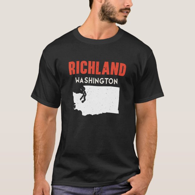 T-shirt Richland Washington USA State America Travel Washi (Devant)