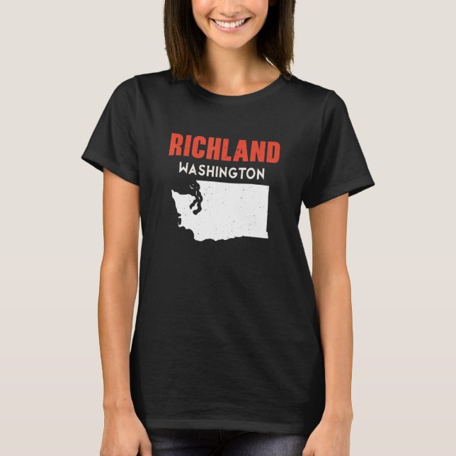 T-shirt Richland Washington USA State America Travel Washi (Devant)