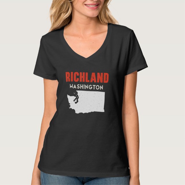 T-shirt Richland Washington USA State America Travel Washi (Devant)