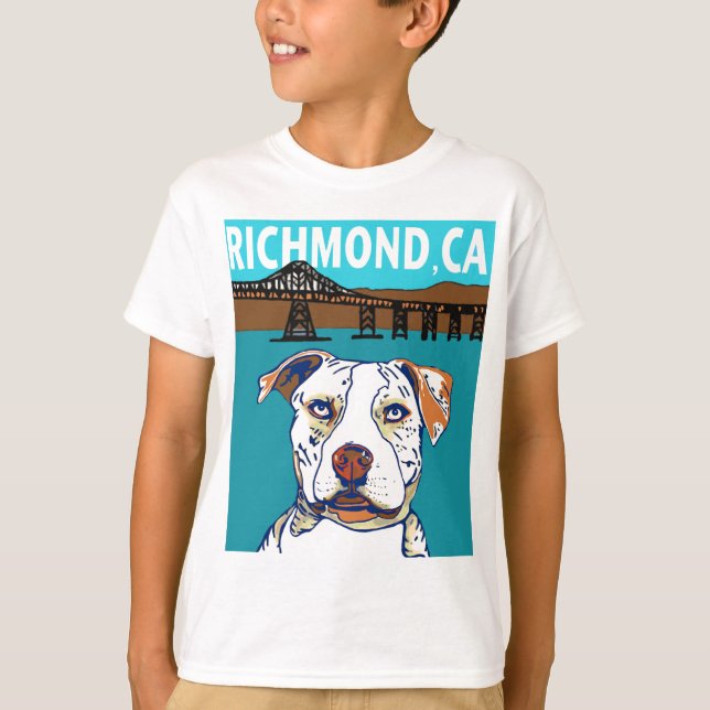 T-shirt Richmond, chien de CA (Devant)