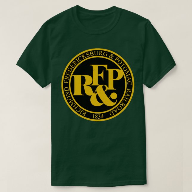 T-shirt Richmond Fredericksburg et le chemin de fer Potoma (Design devant)