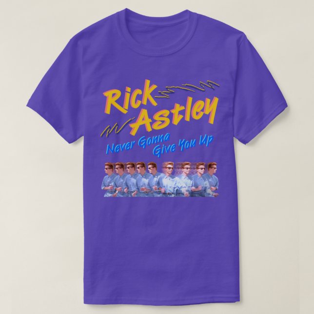 T-shirt Rick Astley Ne Vous Abandonnera Jamais (Design devant)