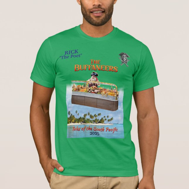 T-shirt Rick Buffaneers "Le Poète" avec le Pacifique Sud (Devant)