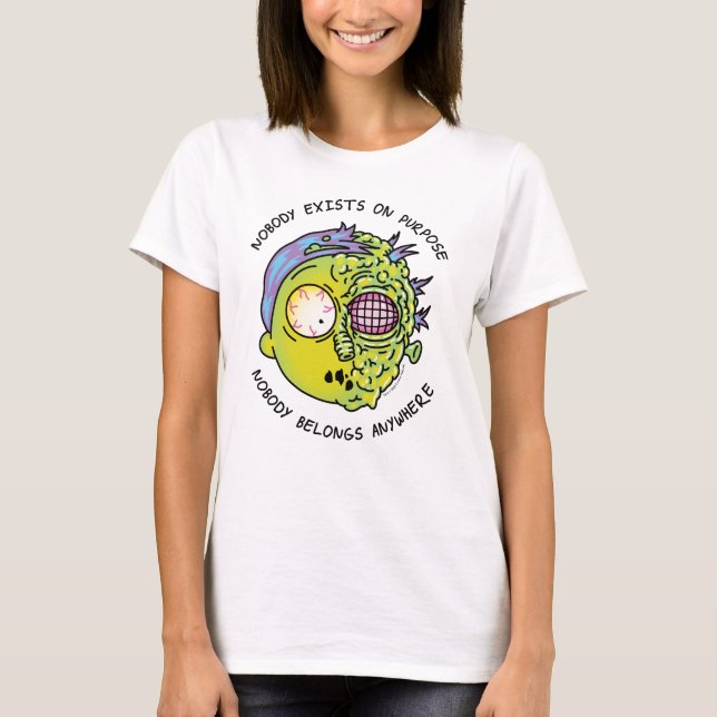 T-shirt RICK ET MORTY™ | Citation de vol Stylisé Morty (Devant)