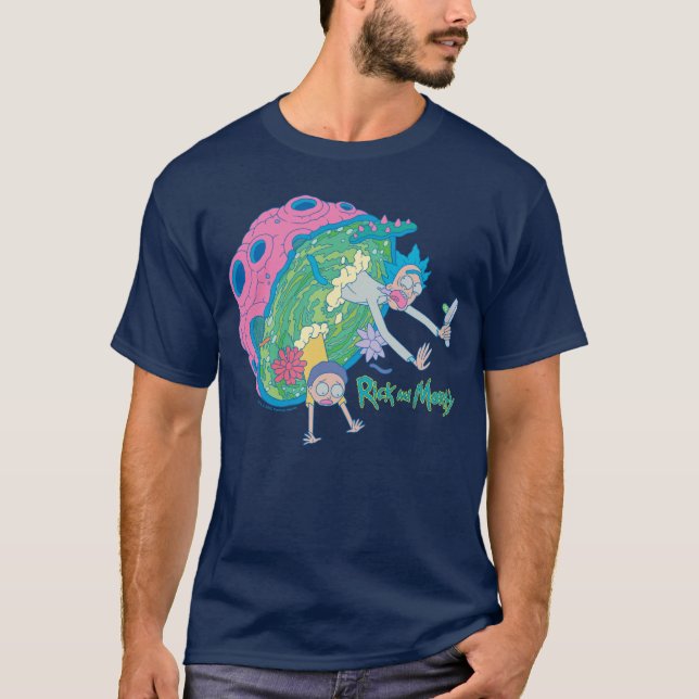 T-shirt RICK ET MORTY™ | Décrochage du portail infecté (Devant)