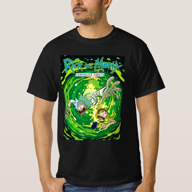 T-shirt Rick et morty drôle (Devant)