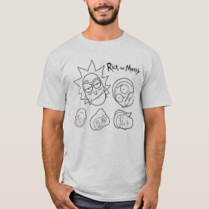 T-shirt RICK ET MORTY™ Motif en chef de la famille Smi