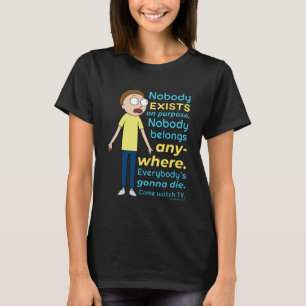T-shirt RICK ET MORTY™ Personne N'Existe À Titre Exce
