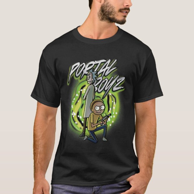 T-shirt Rick et Morty - Portal Boyz (Devant)