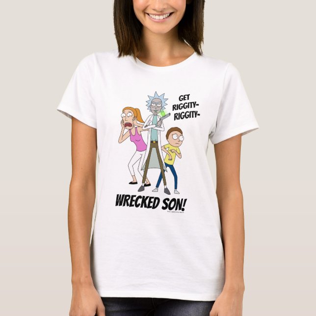 T-shirt RICK ET MORTY™ | Rick, Morty et Summer (Devant)