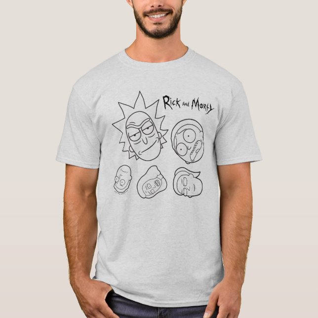 T-shirt RICK ET MORTY™ | Smith Family Head (Devant)