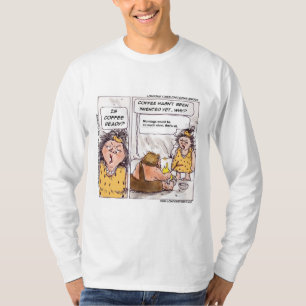 T-shirt Rick London - Caricature amusante du café préhisto