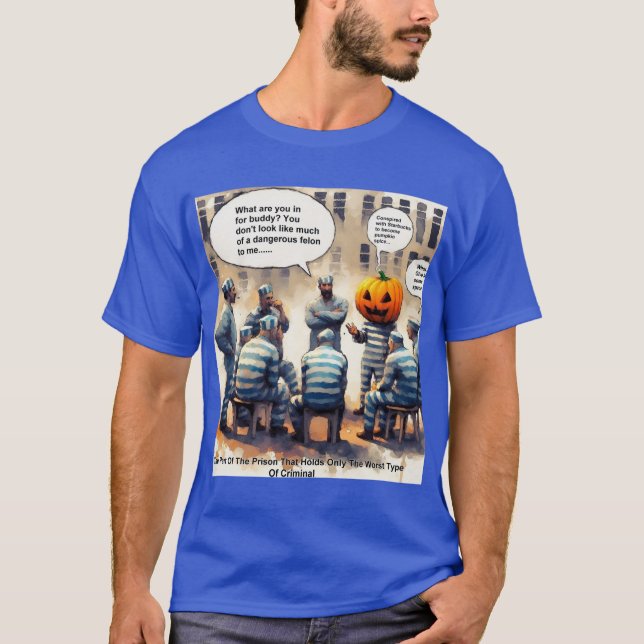 T-shirt Rick London Citrouille Spice Conspiration Hilarieu (Devant)