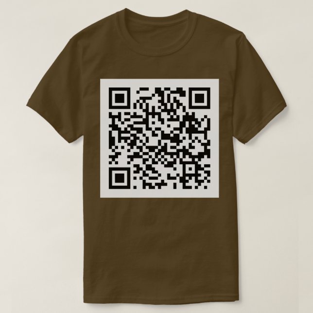 T-shirt Rick Roll Code QR Casquette (Design devant)
